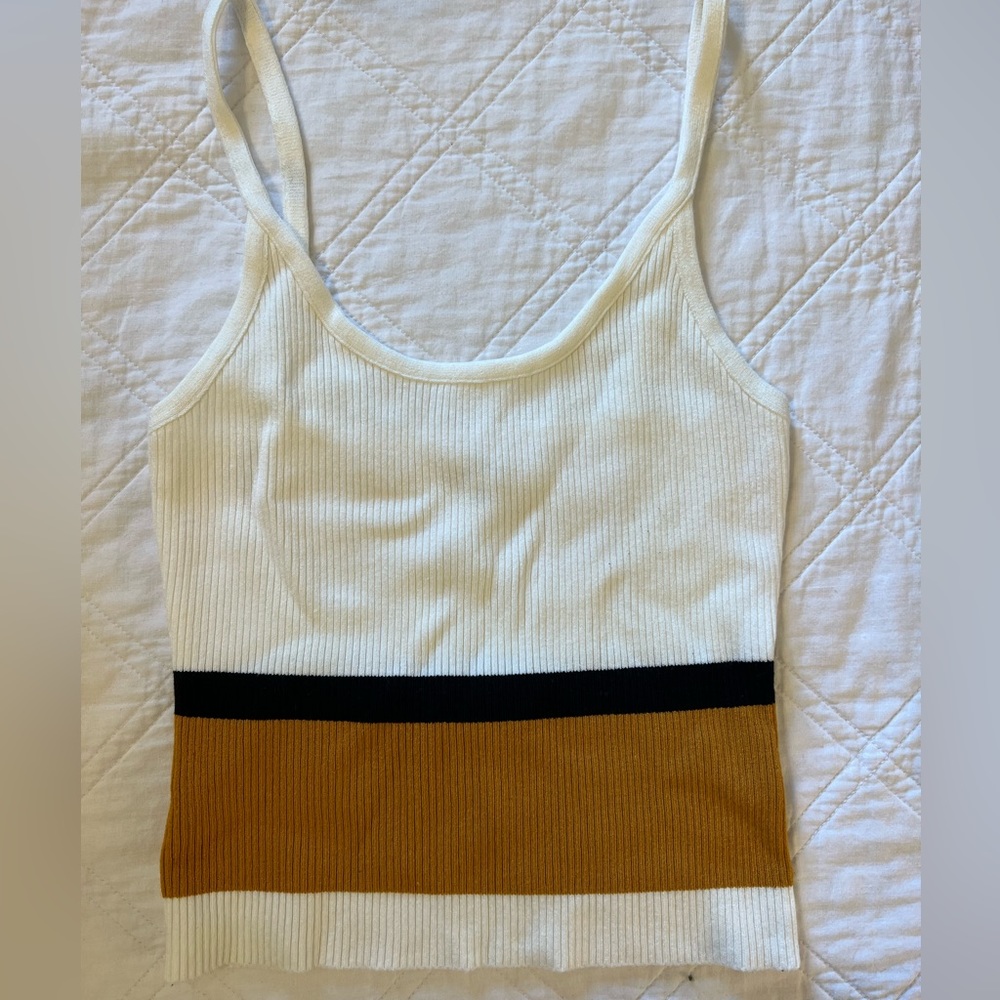 Color block tank top